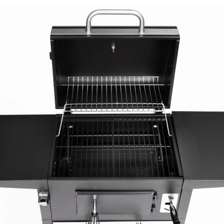 Grill węglowy ogrodowy z pokrywą regulacja rusztu termometr popielnik MultiGarden