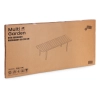 Stół ogrodowy rozkładany 180-240 cm do 12 os. stal HDPE czarny MultiGarden