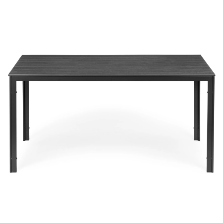 Stół ogrodowy 6-osobowy 156x78 cm polywood meble na taras szary