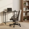 Biurko komputerowe składane 80x45 cm stolik pod laptopa czarne ModernHome