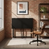 Biurko komputerowe składane 80x45 cm stolik pod laptopa czarne ModernHome