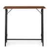Biurko komputerowe składane 80x45 cm stolik pod laptopa loft ciemny orzech ModernHome