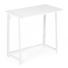 Biurko komputerowe składane 80x45 cm stolik pod laptopa białe ModernHome
