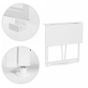 Biurko komputerowe składane 80x45 cm stolik pod laptopa białe ModernHome