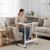 Mobilny stolik pod laptopa biurko dostawiane do fotela kanapy biały ModernHome