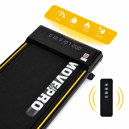 Bieżnia domowa elektryczna 10 km/h walking pad treningowy pod biurko pilot aplikacja MOVEPRO