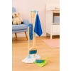 Drewniany zestaw do sprzątania dla dzieci mop zmiotka z szufelką 7 elementów ECOTOYS