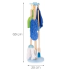 Drewniany zestaw do sprzątania dla dzieci mop zmiotka z szufelką 7 elementów ECOTOYS