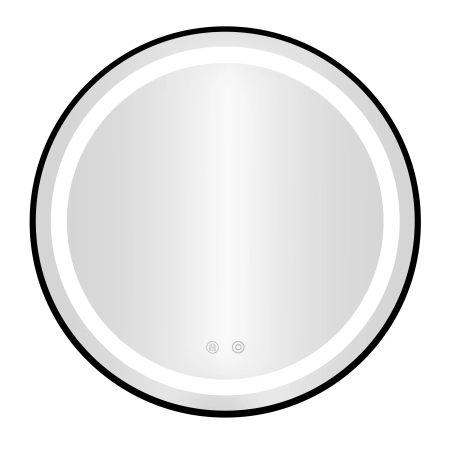 Lustro łazienkowe LED okrągłe ścienne 80 cm 3 barwy anti-fog włącznik dotykowy ModernHome