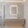 Lustro łazienkowe LED ścienne 50x70 cm 3 barwy włącznik dotykowy ModernHome