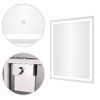 Lustro łazienkowe LED ścienne 50x70 cm 3 barwy włącznik dotykowy ModernHome