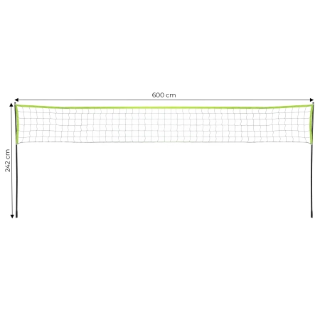 Siatka do siatkówki badmintona 600x240 cm składana wytrzymała MOVEPRO