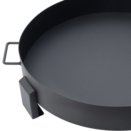 Duże solidne palenisko ogrodowe żeliwne 60 cm z uchwytami idealne do ogniska