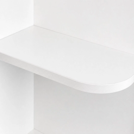 Toaletka kosmetyczna z lustrem i oświetleniem LED 3 barwy półki szuflada taboret ModernHome