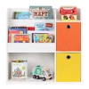 Regał drewniany dla dzieci szafka dziecięca przegrody organizer ECOTOYS