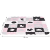 Mata piankowa z płotkiem puzzle suchy basen 36 elementów ECOTOYS