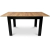 Stół rozkładany prostokątny 120-160x80 cm do kuchni jadalni dla 4-6 osób dąb craft