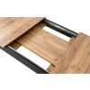 Stół rozkładany prostokątny 120-160x80 cm do kuchni jadalni dla 4-6 osób dąb craft