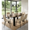 Stół rozkładany prostokątny 120-160x80 cm do kuchni jadalni dla 4-6 osób dąb craft