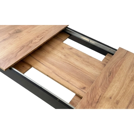 Stół rozkładany prostokątny 120-160x80 cm do kuchni jadalni dla 4-6 osób dąb craft