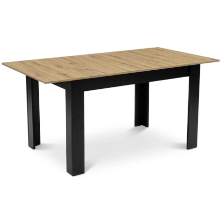 Stół rozkładany prostokątny 120-160x80 cm do kuchni jadalni dla 4-6 osób dąb artisan