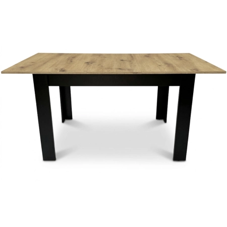 Stół rozkładany prostokątny 120-160x80 cm do kuchni jadalni dla 4-6 osób dąb artisan