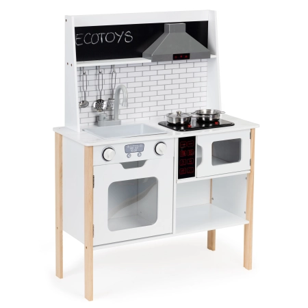 Drewniana kuchnia dla dzieci + dźwięki światełka ECOTOYS