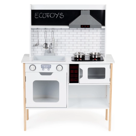 Drewniana kuchnia dla dzieci + dźwięki światełka ECOTOYS