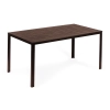 Stół ogrodowy 6-osobowy 156x78 cm polywood meble na taras brązowy MultiGarden