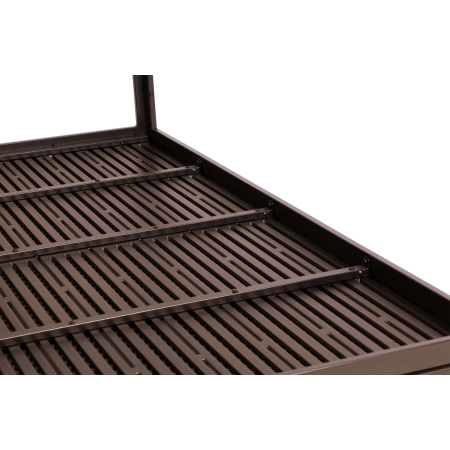 Stół ogrodowy 6-osobowy 156x78 cm polywood meble na taras brązowy MultiGarden