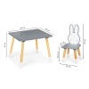 Stół stolik + 2 krzesła meble dla dzieci zestaw ECOTOYS