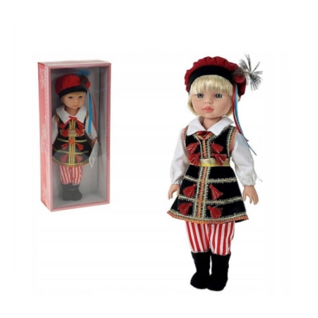 Lalka chłopiec w stroju ludowym krakowiak 38cm