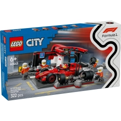 Lego City 60443 Pit stop i mechanicy z Ferrari
