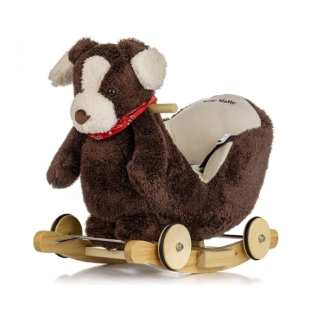 Milly Mally Polly Dog Brown 2w1 piesek na biegunach i jeździk