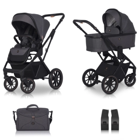 Cavoe Axo Shine French Gray zestaw 2w1 kolor Grafitowy wózek wielofunkcyjny