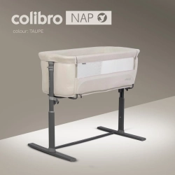 Łóżeczko dostawne Colibro Nap kolor Taupe beżowy