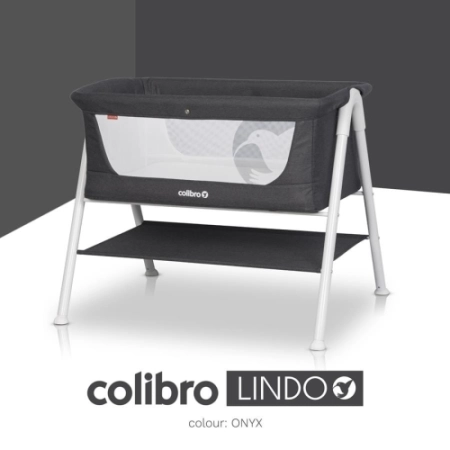 Łóżeczko dziecięce Colibro Lindo kolor Onyx ciemnoszary