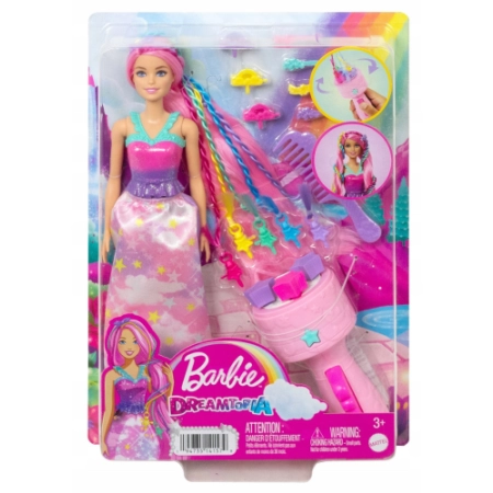 Barbie Dreamtopia lalka Księżniczka Zakręcone Pasemka