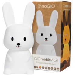 Silikonowa lampka nocna dla dzieci Królik 30 cm średni GIOrabbit maxi GIO-137