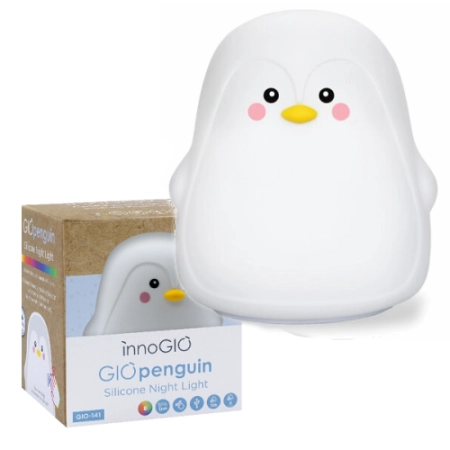 Silikonowa lampka nocna dla dzieci Pingwinek GIOpenguin GIO-141