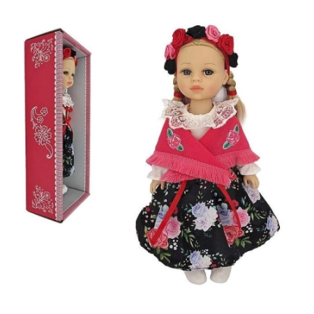 Lalka w stroju ludowym góralka 38cm