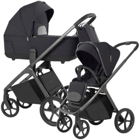 Carrello Vector Shadow Black 2w1 lub 3w1 uniwersalny wózek dziecięcy CRL-6551