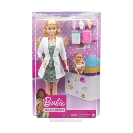 Lalka Pediatra z Bobasem i Akcesoriami Mattel GVK03