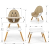 Milly Mally Krzesełko do karmienia 2w1 Malmo Beige