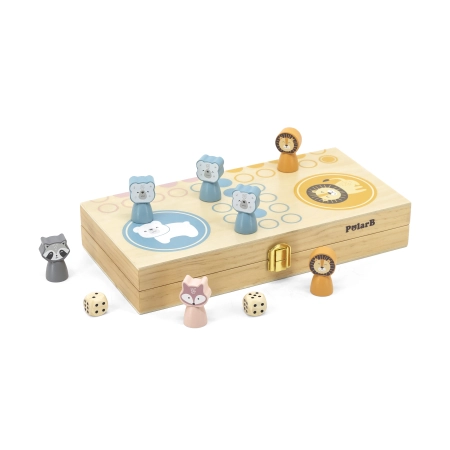 Viga 44092 PolarB Drewniana Gra ludo - chińczyk