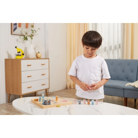 Viga 44092 PolarB Drewniana Gra ludo - chińczyk