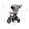 Qplay Rowerek Trójkołowy Rito Deluxe Rubber Grey