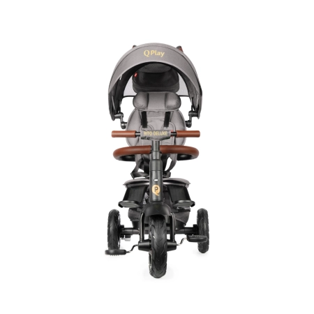 Qplay Rowerek Trójkołowy Rito Deluxe Rubber Grey