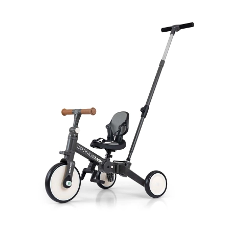 Milly Mally Rowerek 5w1 Optimus Max Dark Grey