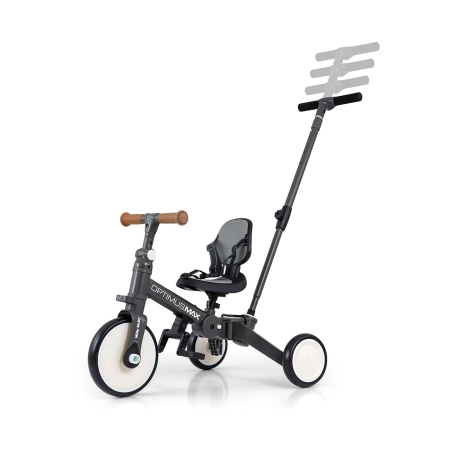 Milly Mally Rowerek 5w1 Optimus Max Dark Grey